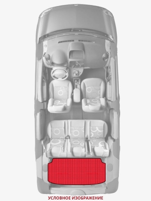 ЭВА коврики «Queen Lux» багажник для Daihatsu Sirion (1G)